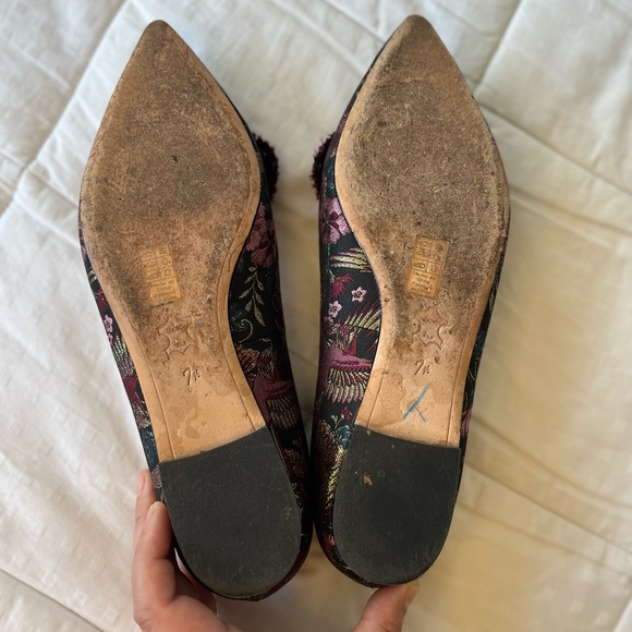 SAM EDELMAN Rochester Black Multicolour Majestic Bird Jacquard Loafer Size 7.5 - Picture 9 of 15